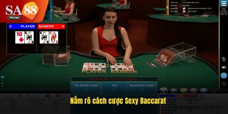 Nắm rõ cách cược Sexy Baccarat