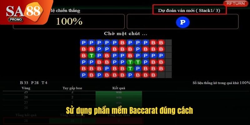 Sử dụng phần mềm Baccarat đúng cách