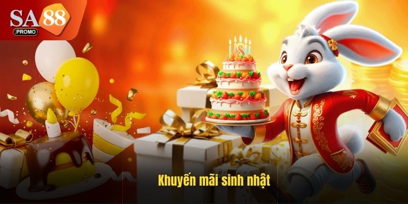 Khuyến mãi sinh nhật tại SA88